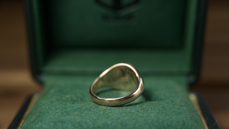 Hand Engraved Oval Signet Rings(K10YG)「CK」＋「AT（側面彫刻）」_18