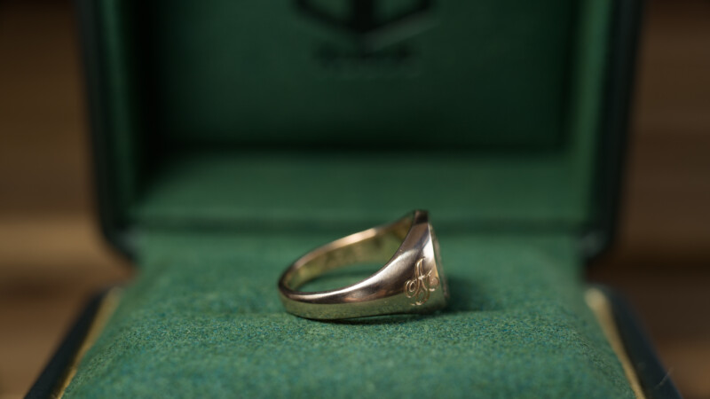 Hand Engraved Oval Signet Rings(K10YG)「CK」＋「AT（側面彫刻）」_19