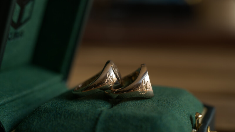 Hand Engraved Oval Signet Rings(K10YG)「CK」＋「AT（側面彫刻）」_22