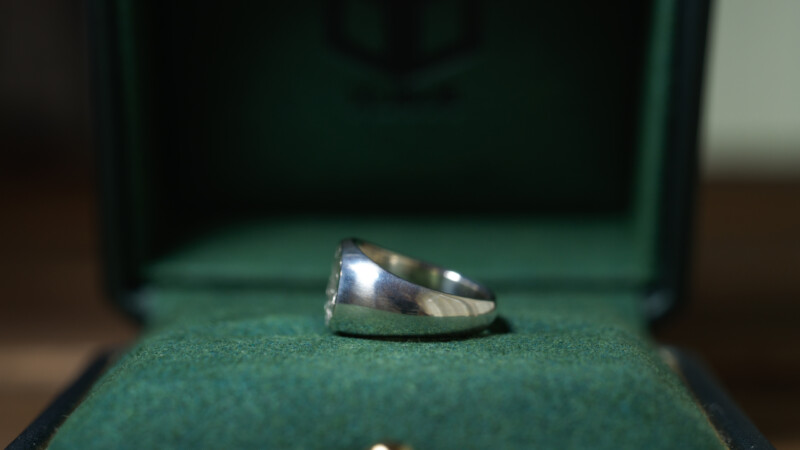 Hand Engraved Landscape Oval Signet Ring(Sv925) 「HKM」6