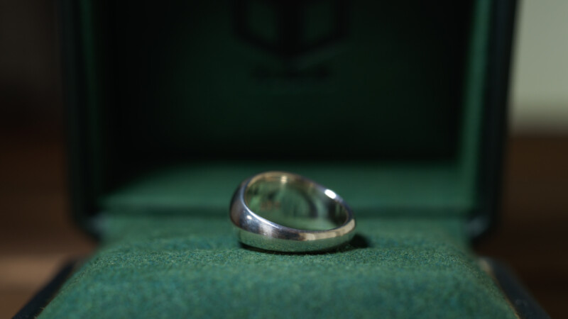Hand Engraved Landscape Oval Signet Ring(Sv925) 「HKM」7