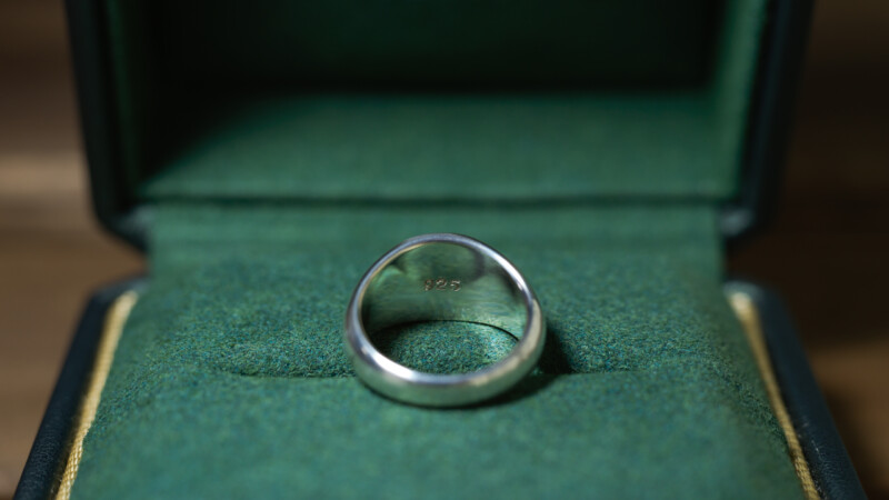 Hand Engraved Landscape Oval Signet Ring(Sv925) 「HKM」12