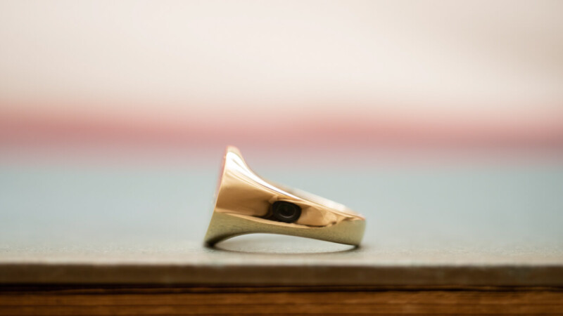【Bespoke Order】Hand Engraved Signut ring(Brass) face type:Circle3 【Bespoke Order】Hand Engraved Signut ring(Brass) face type:Circle3