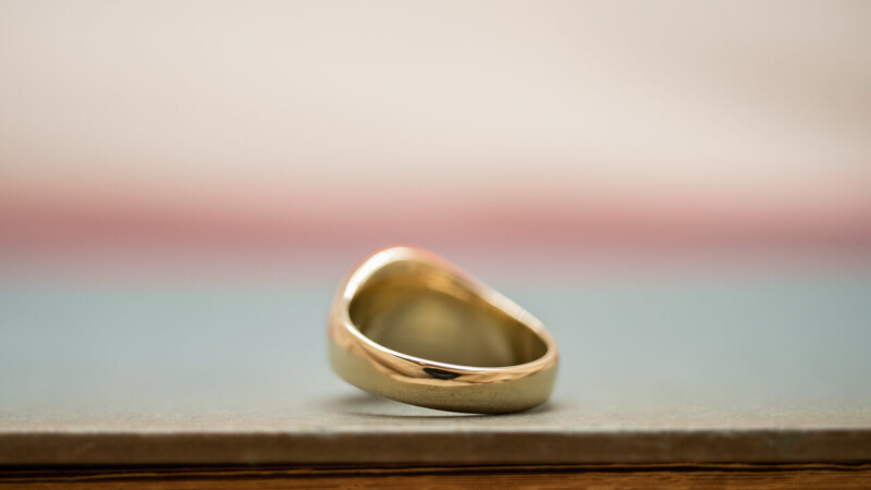 【Bespoke Order】Hand Engraved Signut ring(Brass) face type:Circle4 【Bespoke Order】Hand Engraved Signut ring(Brass) face type:Circle4