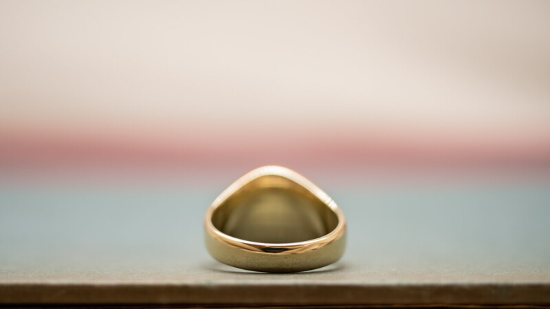 【Bespoke Order】Hand Engraved Signut ring(Brass) face type:Circle6 【Bespoke Order】Hand Engraved Signut ring(Brass) face type:Circle6