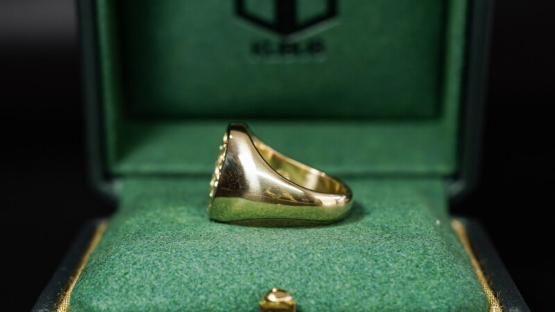 Hand Engraved Oval Signet Ring(K18YG) 「TMW＋メジャー＋針と糸」＋「AM」_9