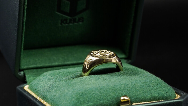 Hand Engraved Oval Signet Ring(K18YG) 「TMW＋メジャー＋針と糸」＋「AM」_22
