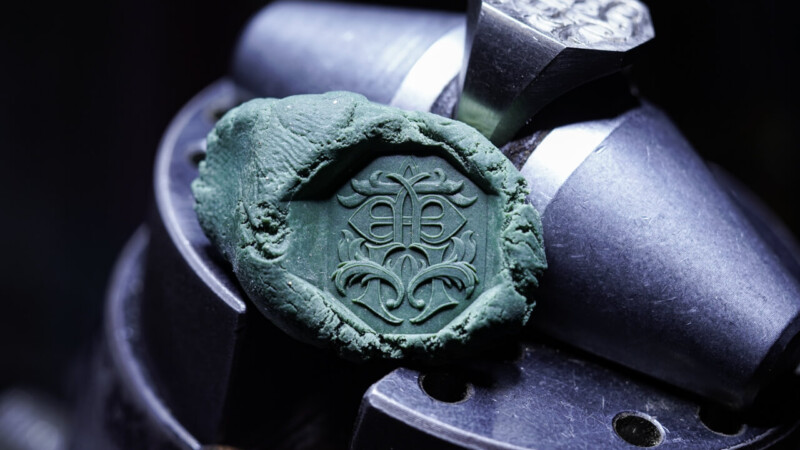 Hand Engraved Octagon Signet Ring(K18WG)「曹」(裏面彫刻:「Z、R」)_17 Hand Engraved Octagon Signet Ring(K18WG)「曹」(裏面彫刻:「Z、R」)_17