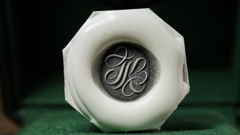 Hand Engraved Oval Signet Ring(K9YG)「TK」_10
