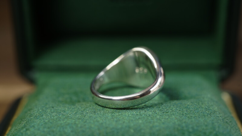 Hand Engraved Oval Signet Ring(Silver925)「Adamis」_8