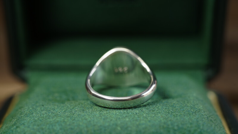 Hand Engraved Oval Signet Ring(Silver925)「Adamis」_6