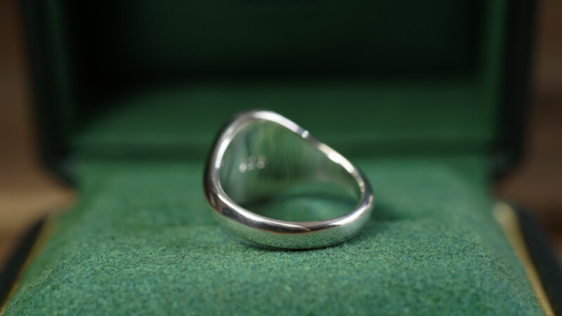 Hand Engraved Oval Signet Ring(Silver925)「Adamis」_5