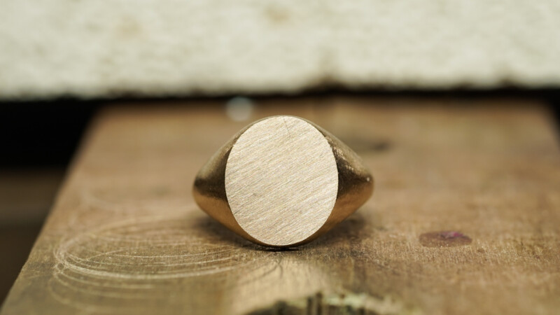 Hand Engraved Oval Signet Ring(K18PG) 「天球儀+天秤+リンゴ」+「JY(側面彫刻)」_22 Hand Engraved Oval Signet Ring(K18PG) 「天球儀+天秤+リンゴ」+「JY(側面彫刻)」_22