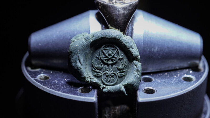 Hand Engraved Oval Signet Ring(K18PG) 「天球儀+天秤+リンゴ」+「JY(側面彫刻)」_18 Hand Engraved Oval Signet Ring(K18PG) 「天球儀+天秤+リンゴ」+「JY(側面彫刻)」_18