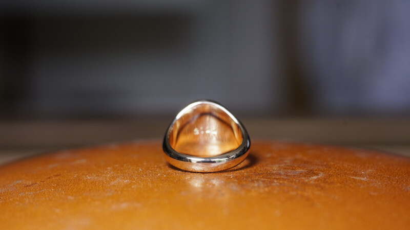 Hand Engraved Oval Signet Ring(K10YG) 「裕」_9 Hand Engraved Oval Signet Ring(K10YG) 「裕」_9