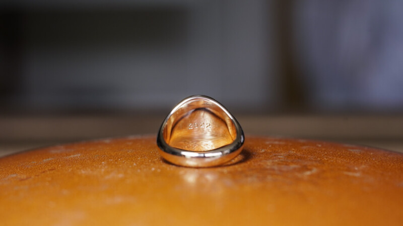 Hand Engraved Oval Signet Ring(K10YG) 「裕」_10 Hand Engraved Oval Signet Ring(K10YG) 「裕」_10