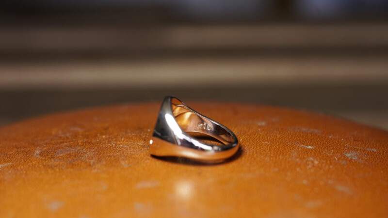 Hand Engraved Oval Signet Ring(K10YG) 「裕」_7 Hand Engraved Oval Signet Ring(K10YG) 「裕」_7