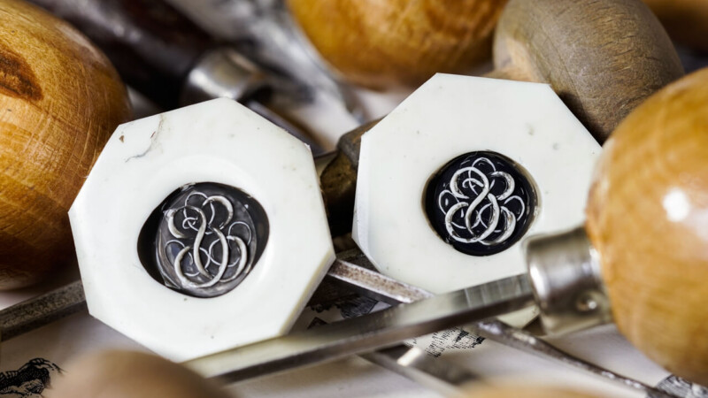 【Wedding Signet Rings】Hand Engraved Oval Signet Rings「TS」(Brass)_14 【Wedding Signet Rings】Hand Engraved Oval Signet Rings「TS」(Brass)_14