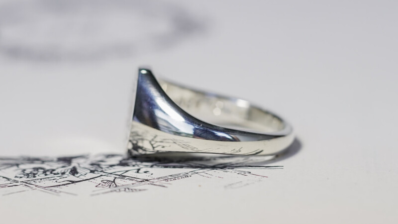 【Bespoke Order】Hand Engraved Mini Oval Signet Ring(Sv925) 「RH,Olive motif」_7 【Bespoke Order】Hand Engraved Mini Oval Signet Ring(Sv925) 「RH,Olive motif」_7