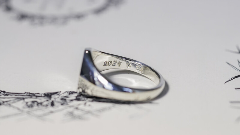 【Bespoke Order】Hand Engraved Mini Oval Signet Ring(Sv925) 「RH,Olive motif」_8 【Bespoke Order】Hand Engraved Mini Oval Signet Ring(Sv925) 「RH,Olive motif」_8
