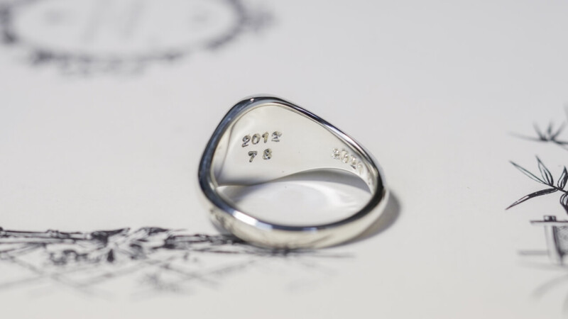 【Bespoke Order】Hand Engraved Mini Oval Signet Ring(Sv925) 「RH,Olive motif」_10 【Bespoke Order】Hand Engraved Mini Oval Signet Ring(Sv925) 「RH,Olive motif」_10