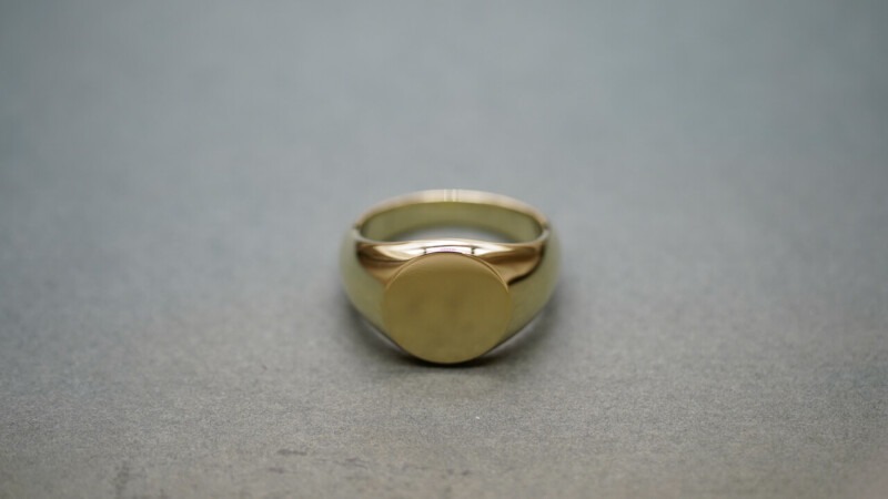 【Bespoke Order】鍛造 Signet ring(Brass) face type:Circle10 【Bespoke Order】鍛造 Signet ring(Brass) face type:Circle10