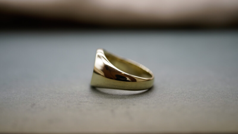 【Bespoke Order】鍛造 Signet ring(Brass) face type:Circle2 【Bespoke Order】鍛造 Signet ring(Brass) face type:Circle2