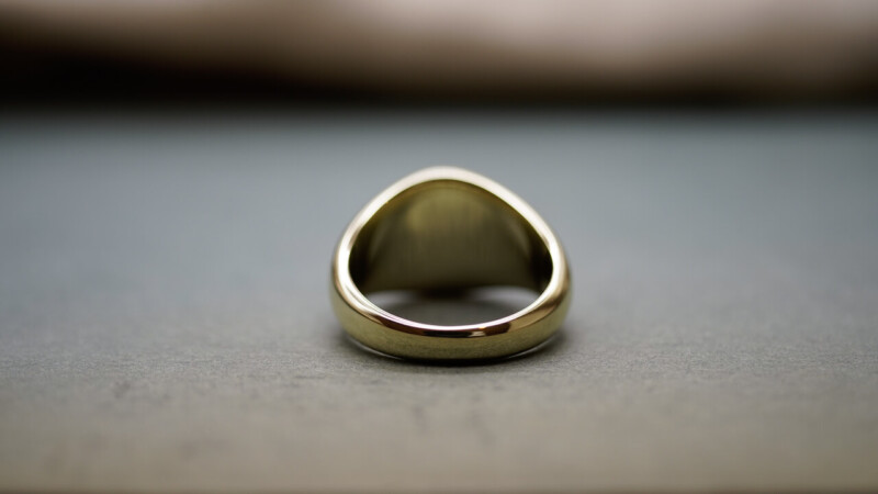 【Bespoke Order】鍛造 Signet ring(Brass) face type:Circle6 【Bespoke Order】鍛造 Signet ring(Brass) face type:Circle6