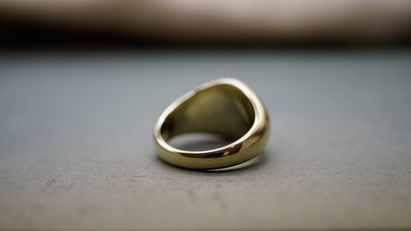 【Bespoke Order】鍛造 Signet ring(Brass) face type:Circle5 【Bespoke Order】鍛造 Signet ring(Brass) face type:Circle5