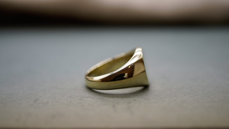 【Bespoke Order】鍛造 Signet ring(Brass) face type:Circle7 【Bespoke Order】鍛造 Signet ring(Brass) face type:Circle7