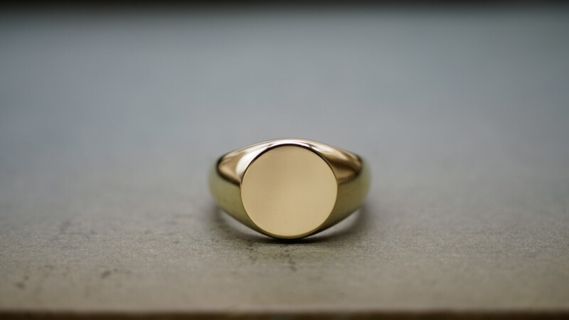 【Bespoke Order】鍛造 Signet ring(Brass) face type:Circle9 【Bespoke Order】鍛造 Signet ring(Brass) face type:Circle9