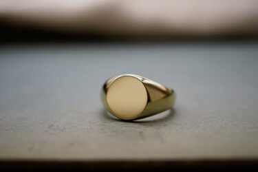【Bespoke Order】鍛造 Signet ring(Brass) face type:Circle 【Bespoke Order】鍛造 Signet ring(Brass) face type:Circle