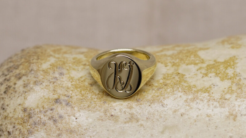 【Semi-custom made】Hand Engraved Oval Signet Ring4 【Semi-custom made】Hand Engraved Oval Signet Ring4