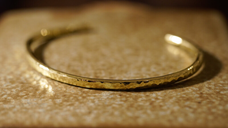 【Regular item】"Tsuchime" Bangle(Brass)5 【Regular item】"Tsuchime" Bangle(Brass)5