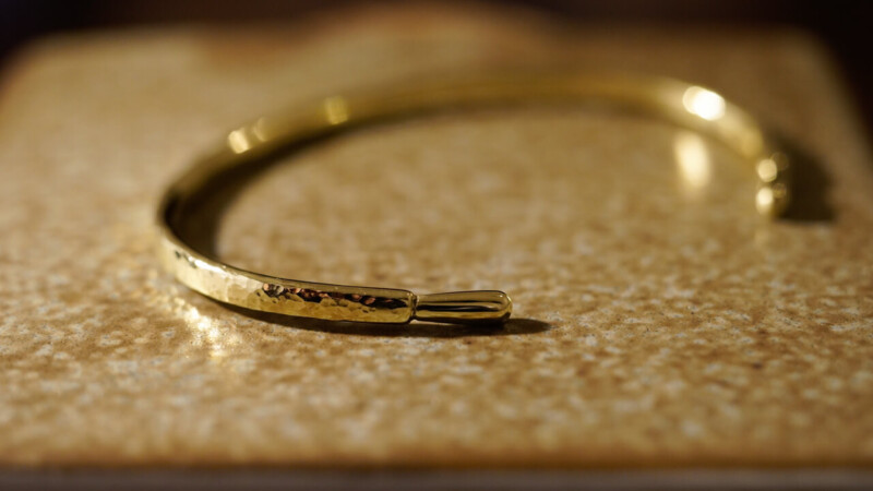 【Regular item】"Tsuchime" Bangle(Brass)4 【Regular item】"Tsuchime" Bangle(Brass)4