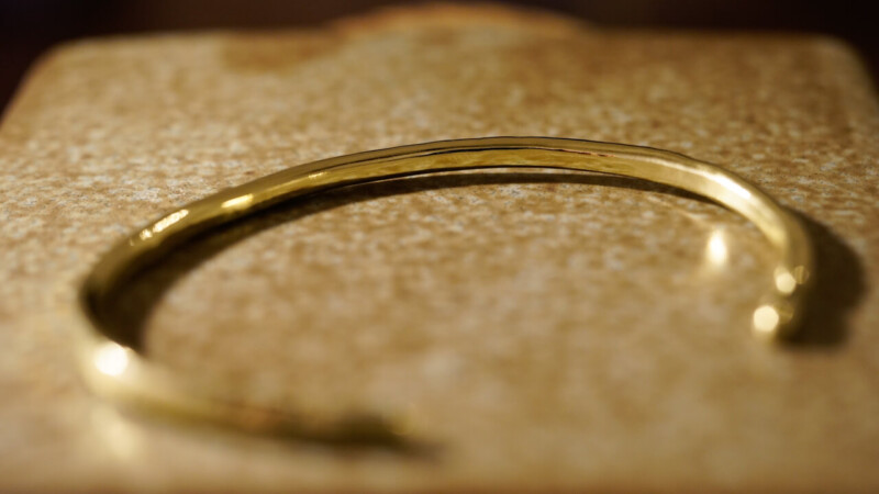 【Regular item】"Tsuchime" Bangle(Brass)3 【Regular item】"Tsuchime" Bangle(Brass)3