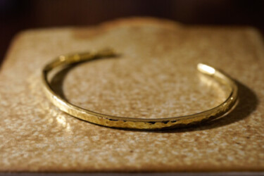 【Regular item】"Tsuchime" Bangle(Brass) 【Regular item】"Tsuchime" Bangle(Brass)