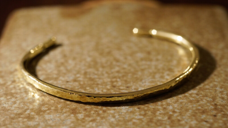 【Regular item】"Tsuchime" Bangle(Brass)2 【Regular item】"Tsuchime" Bangle(Brass)2