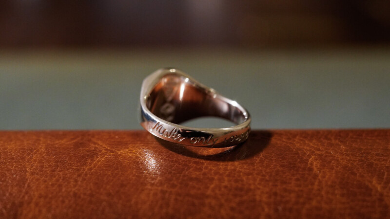【Semi-custom made】The My Way×KUBUS Hand Engraved Octagon Signet Ring(Sv925) M7＆more2