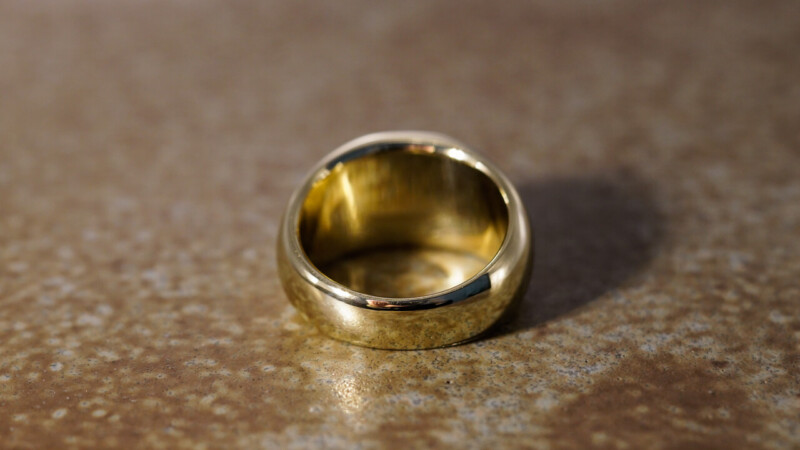 【Bespoke Order】Hand Engraved Classic Oval Square Signut Ring(Brass)T_6