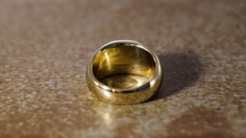 【Bespoke Order】Hand Engraved Classic Oval Square Signut Ring(Brass)T_7