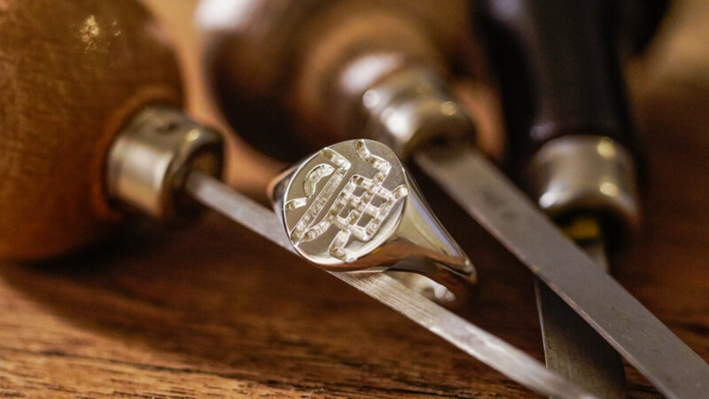 【Semi-custom made】Hand Engraved Oval Signet Ring(Sv925) KANJI-『伸』_3 【Semi-custom made】Hand Engraved Oval Signet Ring(Sv925) KANJI-『伸』_3
