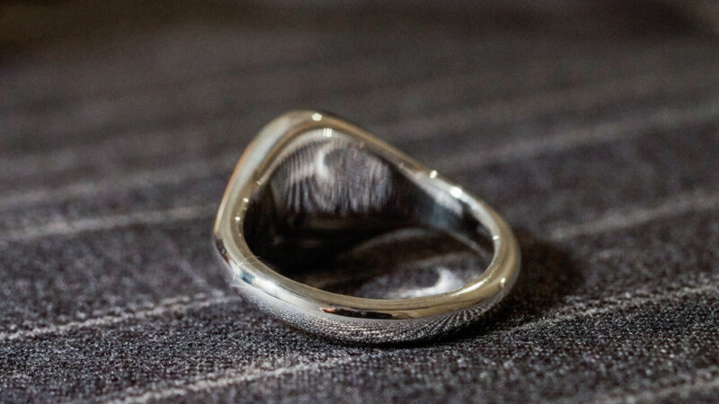 【Semi-custom made】Hand Engraved Oval Signet Ring(Sv925) 「JD」_7