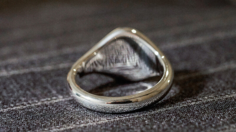 【Semi-custom made】Hand Engraved Oval Signet Ring(Sv925) 「JD」_8