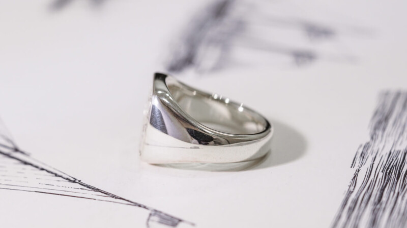 【Bespoke Order】Hand Engraved Curvaceous Square Signet Ring(Sv925)「SSSR」_9 【Bespoke Order】Hand Engraved Curvaceous Square Signet Ring(Sv925)「SSSR」_9