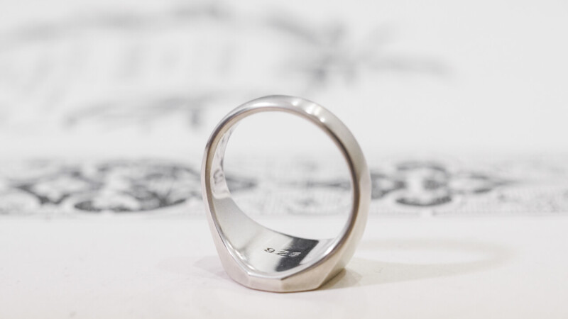 【Semi-custom made】Pair Octagon Signet Ring(9ct Yellow Gold&Sv925)_6