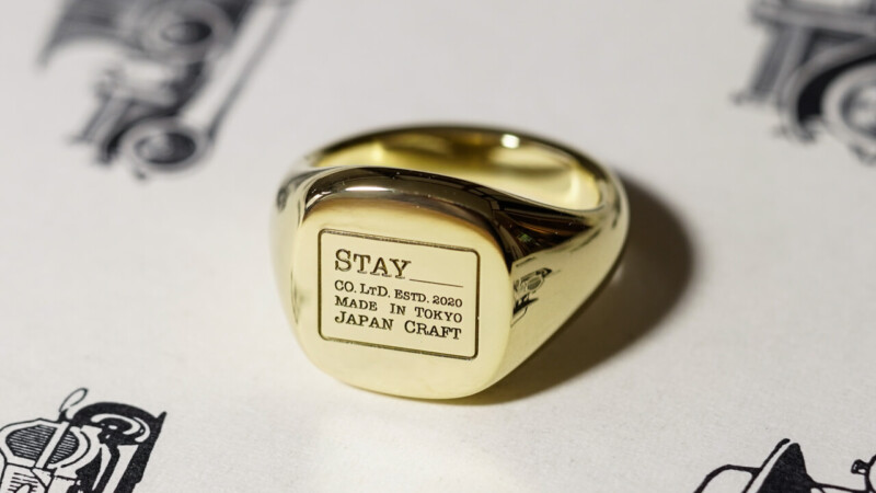 【Bespoke Order】Machine carved Mellow Square(13mm×13mm) Signet Ring(18ct Yellow Gold)