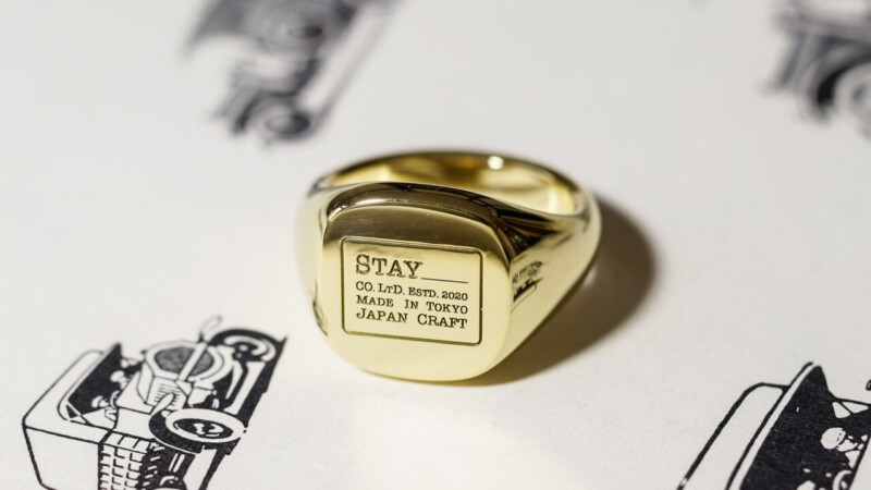 【Bespoke Order】Machine carved Mellow Square(13mm×13mm) Signet Ring(18ct Yellow Gold)_12