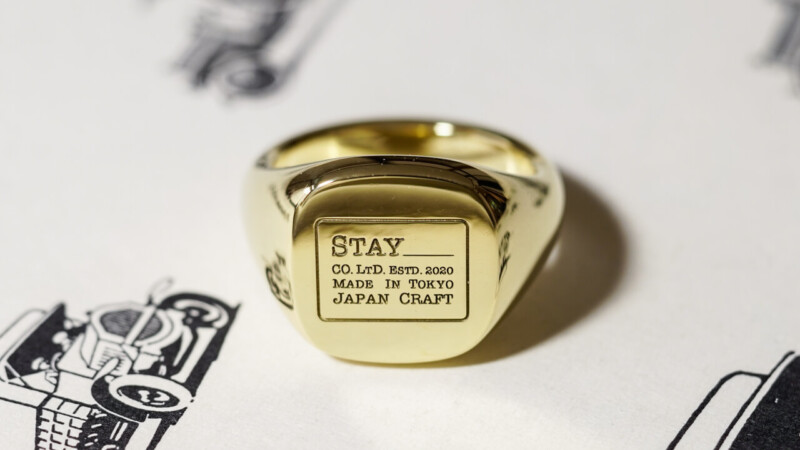 【Bespoke Order】Machine carved Mellow Square(13mm×13mm) Signet Ring(18ct Yellow Gold)_2