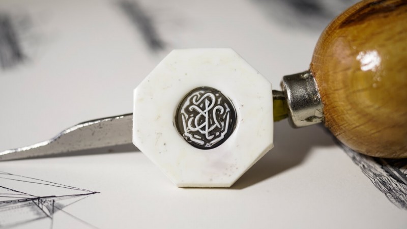 【Semi-custom made】Glayage KYOTO×KUBUS Hand Engraved Oval Signet Ring(Sv925) 「SK」+lightning motif(option)_3 【Semi-custom made】Glayage KYOTO×KUBUS Hand Engraved Oval Signet Ring(Sv925) 「SK」+lightning motif(option)_3